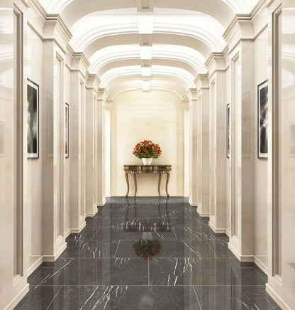 MSIMarquina Noir Porcelain 12x24 Matte MSI Tile 0.39 Thickness Marquina Noir Porcelain 12x24 Matte MSI Tile 0.39 Thickness