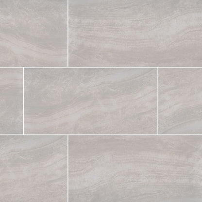 MSIPraia Grey Porcelain 12x24 Polished MSI Tile 0.38 Thickness Praia Grey Porcelain 12x24 Polished MSI Tile 0.38 Thickness