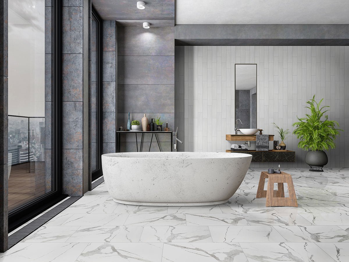 MSIStatuary Porcelain 24x24 Polished MSI Tile 0.39 Thickness Statuary Porcelain 24x24 Polished MSI Tile 0.39 Thickness