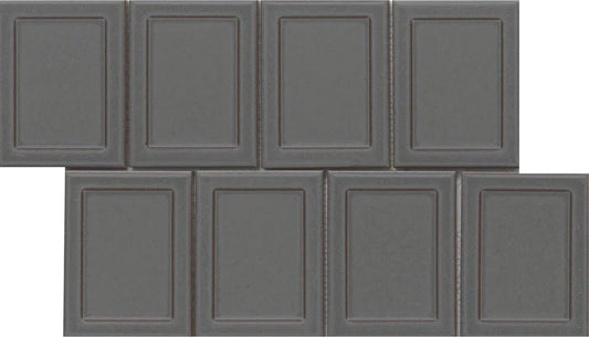 Emser TileEMSER TILE Cuadro 4" X 5" Frame, Glazed Porcelain Charcoal9" X 14" FlatEMSER TILE Cuadro 4" X 5" Frame, Glazed Porcelain