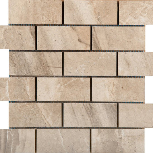 Emser TileEMSER TILE Eurasia Mosaic 2X4 Offset Solid 2" X 4", Glazed Porcelain (10.0626 SF per box) 2" X 4"EMSER TILE Eurasia Mosaic 2X4 Offset Solid 2" X 4", Glazed Porcelain (10.0626 SF per box)