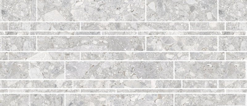 Emser TileEMSER TILE Fixt Stone Mosaic Linear Solid 12" X 24", Glazed Porcelain GrayMosaic 12" X 24" LinearEMSER TILE Fixt Stone Mosaic Linear Solid 12" X 24", Glazed Porcelain