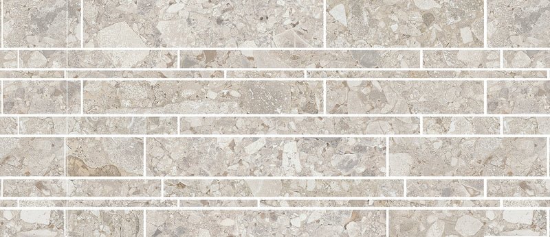 Emser TileEMSER TILE Fixt Stone Mosaic Linear Solid 12" X 24", Glazed Porcelain MinkMosaic 12" X 24" LinearEMSER TILE Fixt Stone Mosaic Linear Solid 12" X 24", Glazed Porcelain