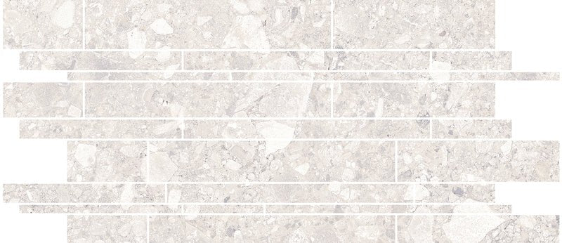 Emser TileEMSER TILE Fixt Stone Mosaic Linear Solid 12" X 24", Glazed Porcelain WhiteMosaic 12" X 24" LinearEMSER TILE Fixt Stone Mosaic Linear Solid 12" X 24", Glazed Porcelain