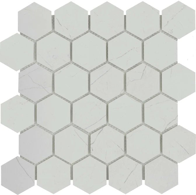 Emser TileEMSER TILE Solara Mosaic 2" Hex Solid 2", Glazed Porcelain CabrioMosaic 2" Hex SolidEMSER TILE Solara Mosaic 2" Hex Solid 2", Glazed Porcelain