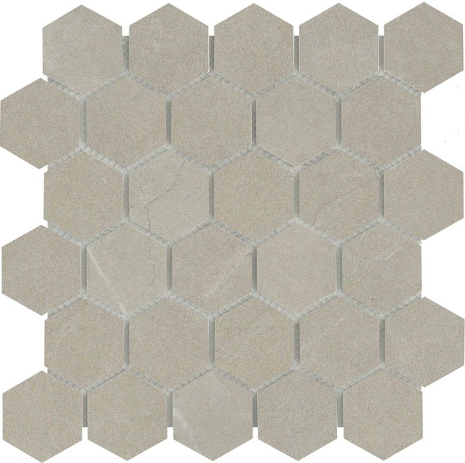 Emser TileEMSER TILE Solara Mosaic 2" Hex Solid 2", Glazed Porcelain MerivaMosaic 2" Hex SolidEMSER TILE Solara Mosaic 2" Hex Solid 2", Glazed Porcelain