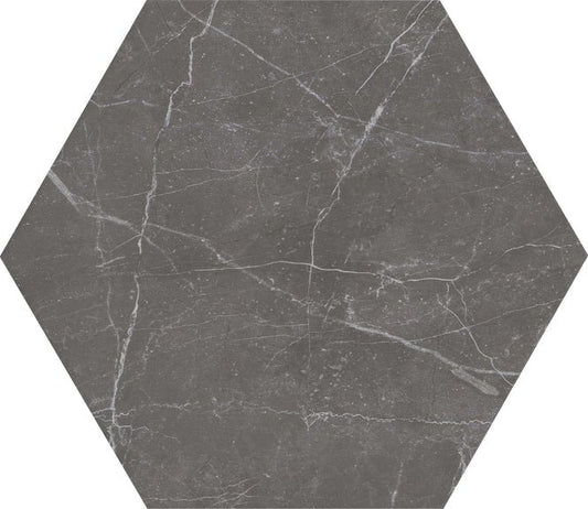 Emser TileEMSER TILE Sterlina 8" X 10" Hex, Glazed Porcelain (7.378 SF per box) Asphalt2" X 2"EMSER TILE Sterlina 8" X 10" Hex, Glazed Porcelain (7.378 SF per box)