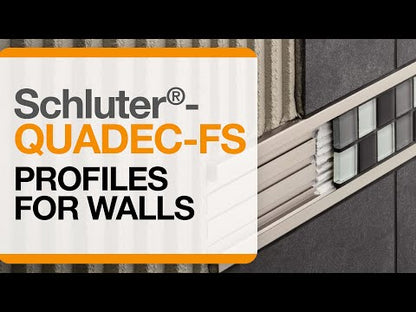 Schluter®-QUADEC-FS Edging profile with double rail for bonding accent tile