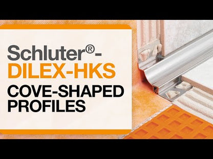 Schluter®-DILEX-HKS Stainless steel cove-shaped profile for floor/wall transitions