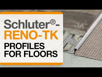 Schluter®-RENO-TK Edge-protection profile with minimum reveal for sloped transitions
