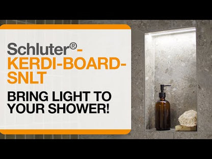 Schluter®-KERDI-BOARD-SNLT Shower niche with LIPROTEC LED lighting