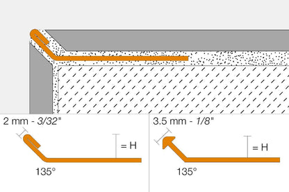 MAGMASCHLUTER SYSTEM Schluter®-FINEC Finishing and edge-protection profile with a minimalist design aluminumbeige4.5 mm (3/16")SCHLUTER SYSTEM Schluter®-FINEC Finishing and edge-protection profile with a minimalist design