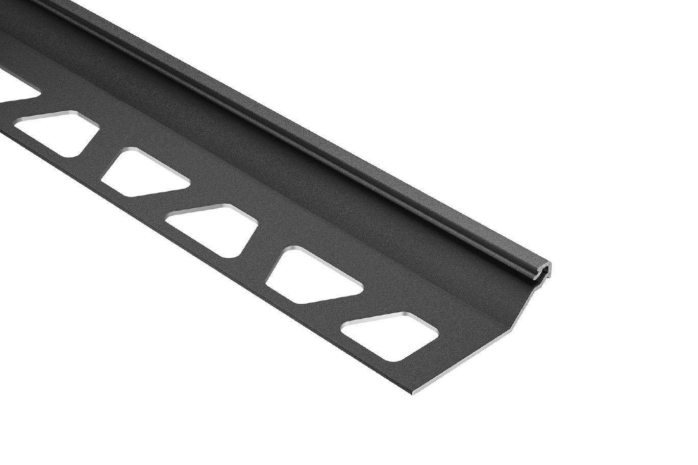 MAGMASCHLUTER SYSTEM Schluter®-FINEC-SQ Finishing and edge protection profile with a slim, squared reveal aluminumdark anthracite11 mm (7/16")SCHLUTER SYSTEM Schluter®-FINEC-SQ Finishing and edge protection profile with a slim, squared reveal