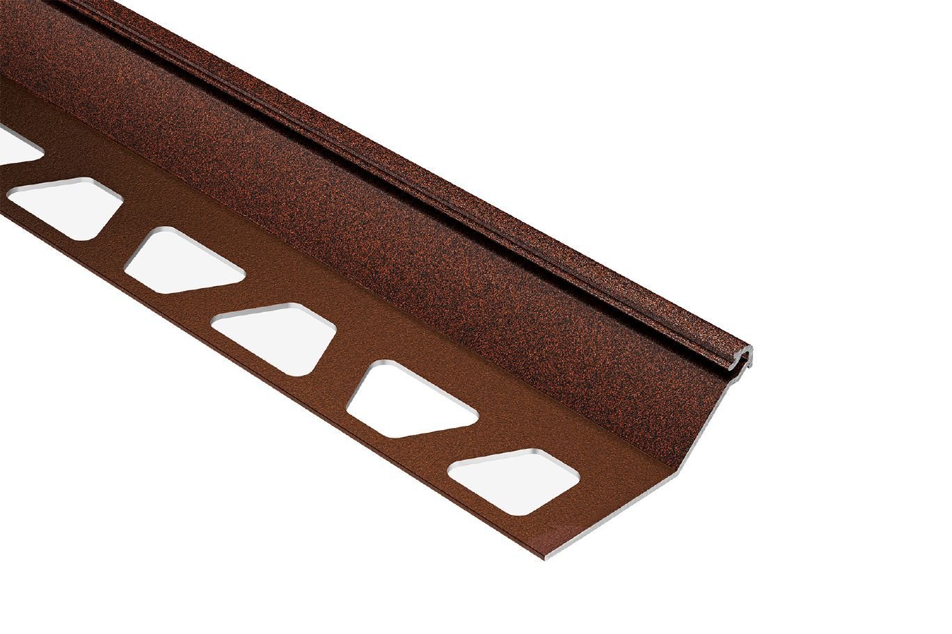 MAGMASCHLUTER SYSTEM Schluter®-FINEC-SQ Finishing and edge protection profile with a slim, squared reveal aluminumrustic brown15 mm (9/16")SCHLUTER SYSTEM Schluter®-FINEC-SQ Finishing and edge protection profile with a slim, squared reveal