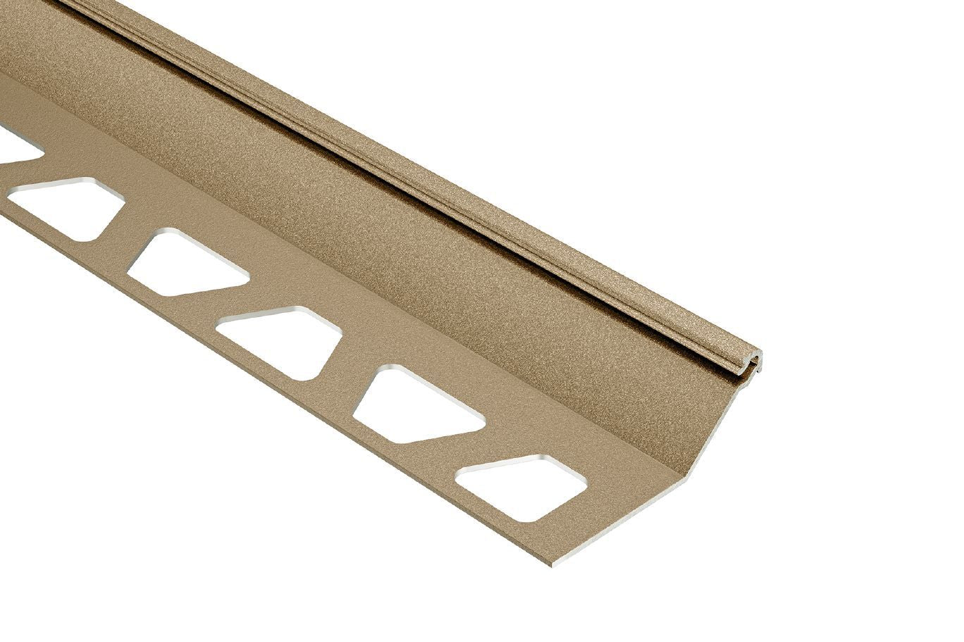 MAGMASCHLUTER SYSTEM Schluter®-FINEC-SQ Finishing and edge protection profile with a slim, squared reveal aluminumgreige11 mm (7/16")SCHLUTER SYSTEM Schluter®-FINEC-SQ Finishing and edge protection profile with a slim, squared reveal