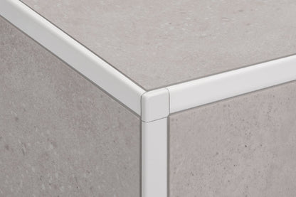 MAGMASCHLUTER SYSTEM Schluter®-JOLLY Finishing and edge-protection profile for outside wall corners and edges aluminumbeige6 mm (1/4")-2.5 m (8' 2-1/2")SCHLUTER SYSTEM Schluter®-JOLLY Finishing and edge-protection profile for outside wall corners and edges