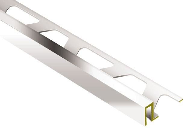 MAGMASCHLUTER SYSTEMS Schluter®-DECO Decorative edge-protection profile for floors brasschrome-plated9 mm (11/32")SCHLUTER SYSTEMS Schluter®-DECO Decorative edge-protection profile for floors