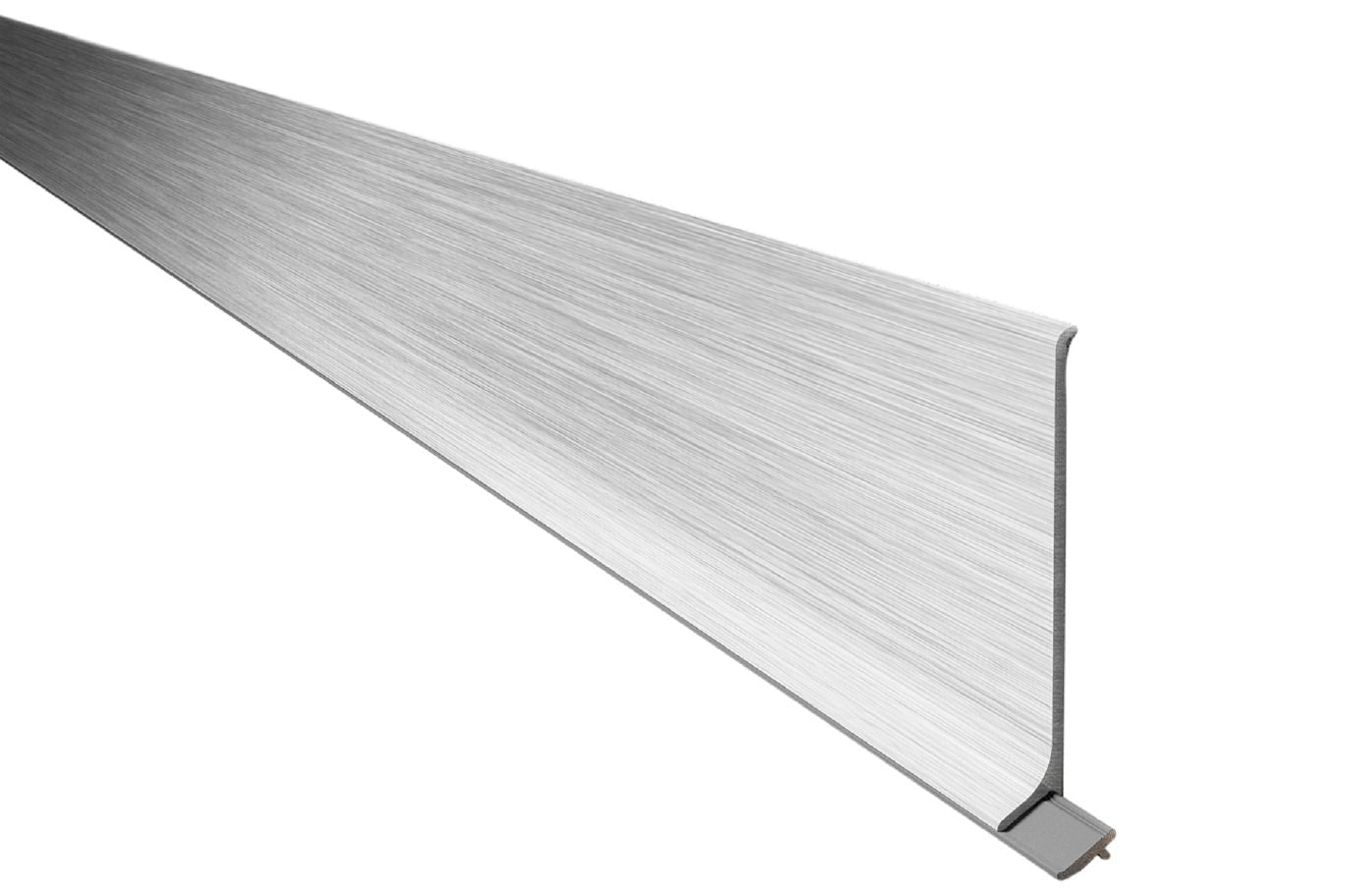 MAGMASCHLUTER SYSTEMS Schluter®-DESIGNBASE-SL Wall base profile aluminumbrushed stainless appearance80 mm (3-1/8")SCHLUTER SYSTEMS Schluter®-DESIGNBASE-SL Wall base profile