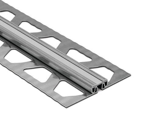 MAGMASCHLUTER SYSTEMS Schluter®-DILEX-EKSB Surface joint profile for thinner floor coverings stainless steel V2Ablack2.5 mm (3/32")SCHLUTER SYSTEMS Schluter®-DILEX-EKSB Surface joint profile for thinner floor coverings