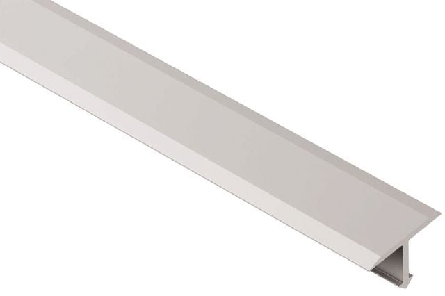 MAGMASCHLUTER SYSTEMS Schluter®-RENO-T Retrofit edge-protection profile for same-height, hard surface transitions aluminumsatin anodized25 mm (1")SCHLUTER SYSTEMS Schluter®-RENO-T Retrofit edge-protection profile for same-height, hard surface transitions