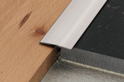 MAGMASCHLUTER SYSTEMS Schluter®-RENO-T Retrofit edge-protection profile for same-height, hard surface transitions aluminumsatin anodized14 mm (17/32")SCHLUTER SYSTEMS Schluter®-RENO-T Retrofit edge-protection profile for same-height, hard surface transitions