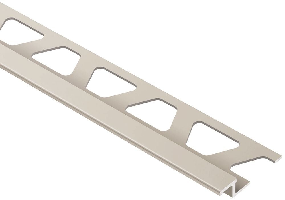 MAGMASCHLUTER SYSTEMS Schluter®-RENO-TK Edge-protection profile with minimum reveal for sloped transitions aluminumsatin nickel anodized6 mm (1/4")SCHLUTER SYSTEMS Schluter®-RENO-TK Edge-protection profile with minimum reveal for sloped transitions