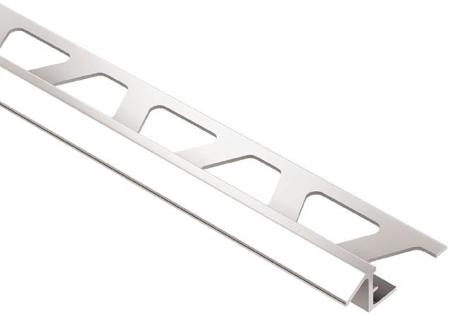 MAGMASCHLUTER SYSTEMS Schluter®-RENO-TK Edge-protection profile with minimum reveal for sloped transitions aluminumbright chrome anodized8 mm (5/16")SCHLUTER SYSTEMS Schluter®-RENO-TK Edge-protection profile with minimum reveal for sloped transitions