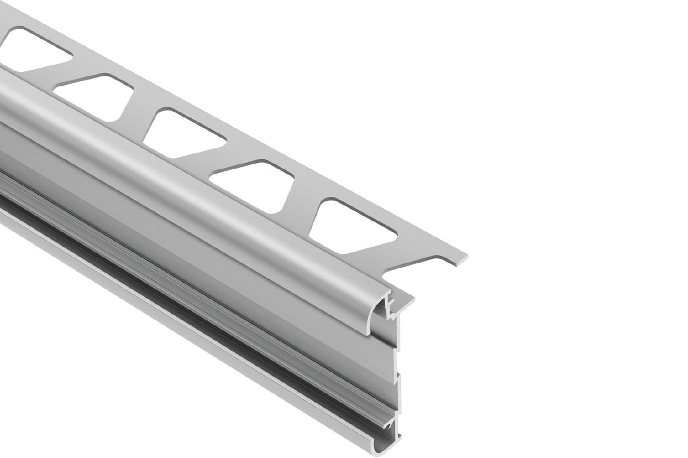 MAGMASCHLUTER SYSTEMS Schluter®-RONDEC-CT Sink rail profile for countertops with recessed section for bonding tile aluminumsatin anodized12.5 mm (1/2")-250 cm (8' 2-1/2")SCHLUTER SYSTEMS Schluter®-RONDEC-CT Sink rail profile for countertops with recessed section for bonding tile