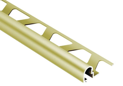 MAGMASCHLUTER SYSTEMS Schluter®-RONDEC-DB Decorative profile with a pronounced visible surface aluminumsatin brass anodized2.5 m (8' 2-1/2")-14 mm (17/32")SCHLUTER SYSTEMS Schluter®-RONDEC-DB Decorative profile with a pronounced visible surface