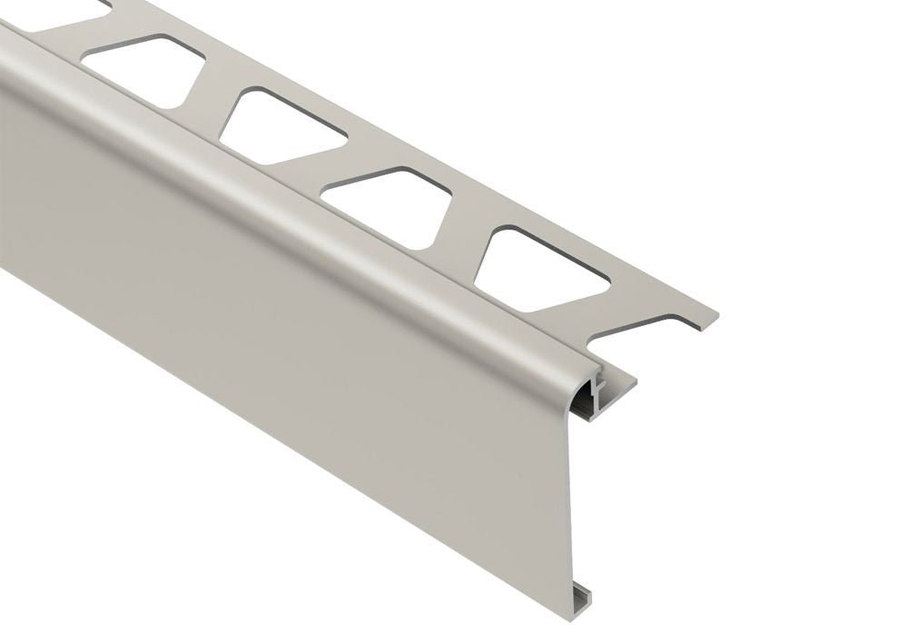 MAGMASCHLUTER SYSTEMS Schluter®-RONDEC-STEP Multi-functional profile covers the sub-assembly of countertops and stairs aluminumsatin nickel anodized12.5 mm (1/2")-57 mm (2-1/4")SCHLUTER SYSTEMS Schluter®-RONDEC-STEP Multi-functional profile covers the sub-assembly of countertops and stairs