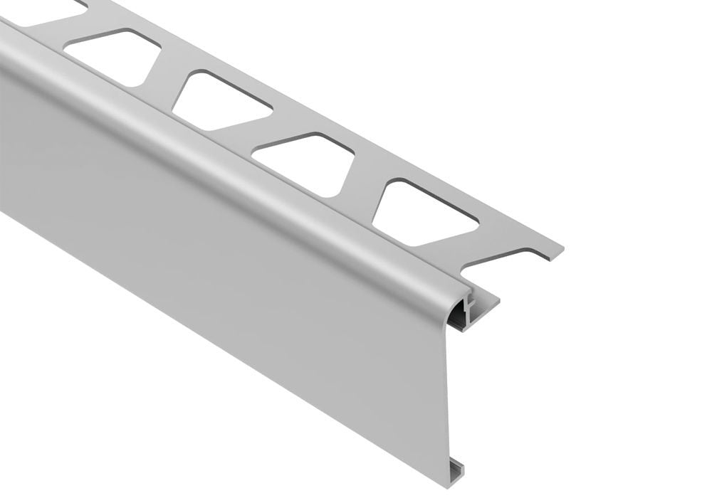 MAGMASCHLUTER SYSTEMS Schluter®-RONDEC-STEP Multi-functional profile covers the sub-assembly of countertops and stairs aluminumsatin anodized12.5 mm (1/2")-57 mm (2-1/4")SCHLUTER SYSTEMS Schluter®-RONDEC-STEP Multi-functional profile covers the sub-assembly of countertops and stairs