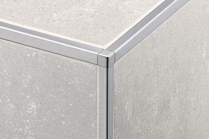 Schluter®-QUADEC Finishing and edge-protection profile with a squared reveal surface