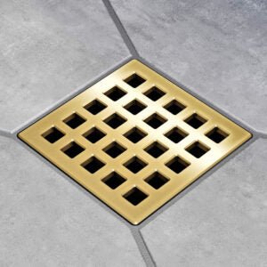 Ebbe ProQuadra Pro Drain Cover Brushed GoldQuadra Pro Drain Cover