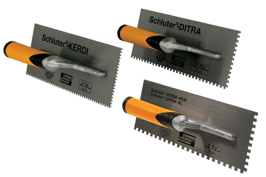 SCHLUTER SYSTEMSSchluter®-TROWEL Square-notched trowel, various sizes 1Schluter®-TROWEL Square-notched trowel, various sizes