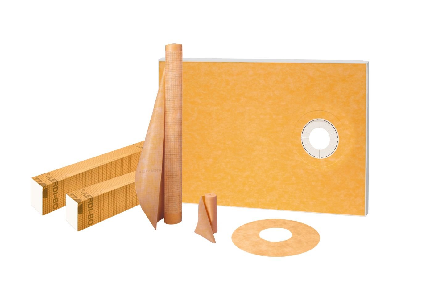 SCHLUTER SYSTEMSSchluter®-KERDI-SHOWER-KIT Shower kit without drain components 38" X 60" (97 X 152)off-centerSchluter®-KERDI-SHOWER-KIT Shower kit without drain components