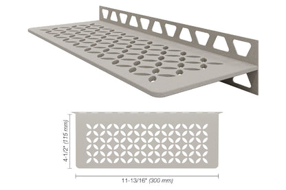 SCHLUTER SYSTEMSSchluter®-SHELF-W Rectangular shelf for tiled walls aluminumgreigefloraSchluter®-SHELF-W Rectangular shelf for tiled walls