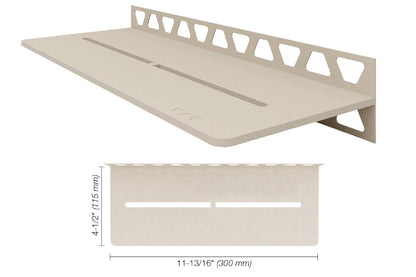 SCHLUTER SYSTEMSSchluter®-SHELF-W Rectangular shelf for tiled walls aluminumcreampureSchluter®-SHELF-W Rectangular shelf for tiled walls