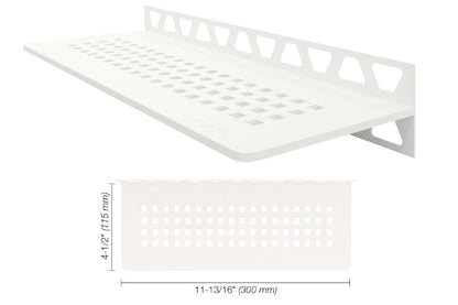 SCHLUTER SYSTEMSSchluter®-SHELF-W Rectangular shelf for tiled walls aluminummatte whitesquareSchluter®-SHELF-W Rectangular shelf for tiled walls