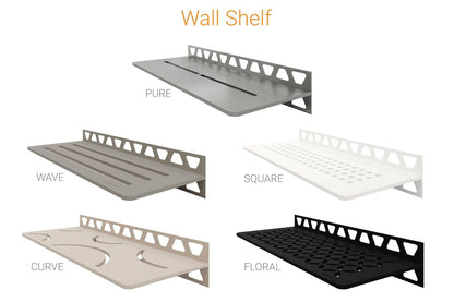 SCHLUTER SYSTEMSSchluter®-SHELF-W Rectangular shelf for tiled walls aluminumbronzecurveSchluter®-SHELF-W Rectangular shelf for tiled walls