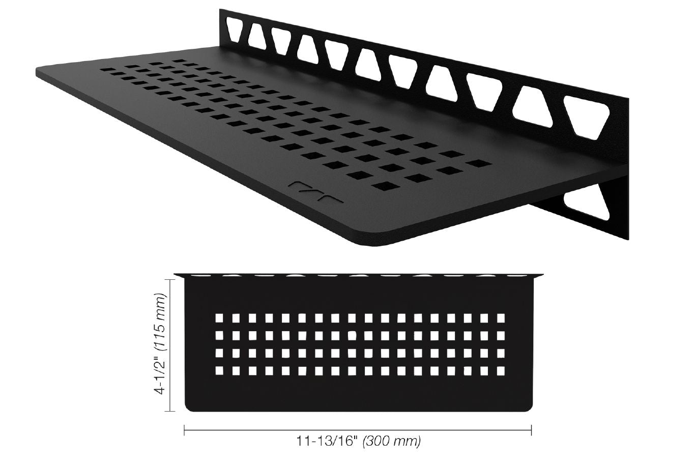 SCHLUTER SYSTEMSSchluter®-SHELF-W Rectangular shelf for tiled walls aluminummatte blacksquareSchluter®-SHELF-W Rectangular shelf for tiled walls