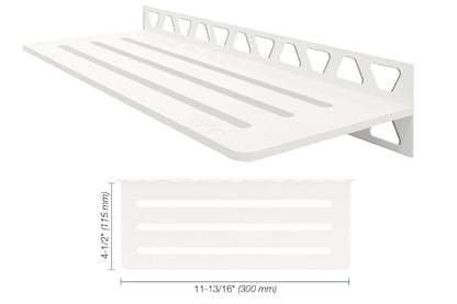 SCHLUTER SYSTEMSSchluter®-SHELF-W Rectangular shelf for tiled walls aluminummatte whitewaveSchluter®-SHELF-W Rectangular shelf for tiled walls