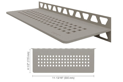 SCHLUTER SYSTEMSSchluter®-SHELF-W Rectangular shelf for tiled walls aluminumgreigesquareSchluter®-SHELF-W Rectangular shelf for tiled walls