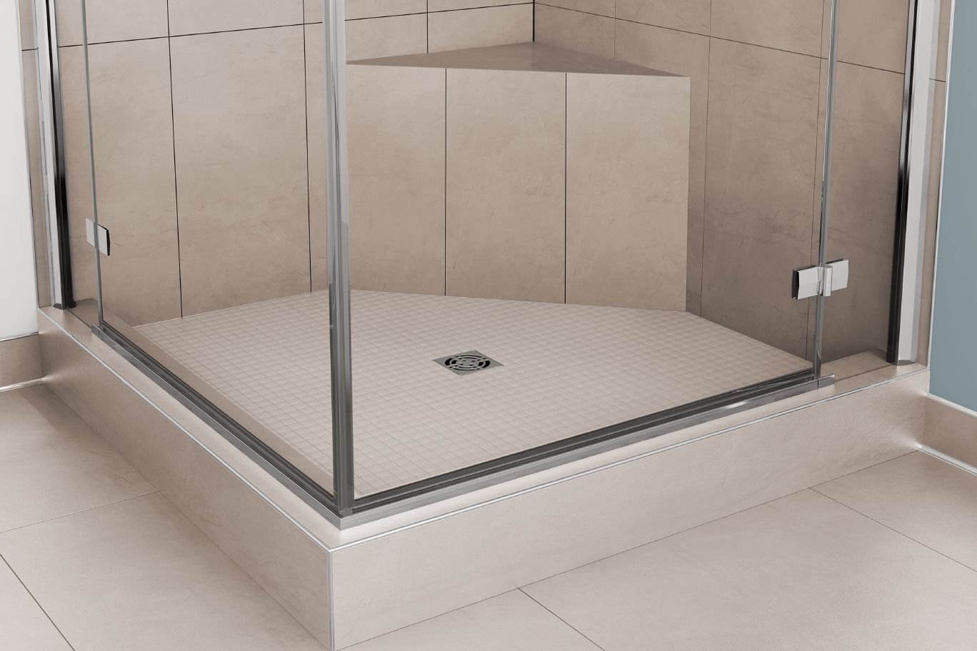 SCHLUTER SYSTEMSSCHLUTER SYSTEMS Schluter®-KERDI-BOARD-SC Prefabricated waterproof shower curb 97 cm (38")SCHLUTER SYSTEMS Schluter®-KERDI-BOARD-SC Prefabricated waterproof shower curb