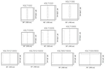 SCHLUTER SYSTEMSSCHLUTER SYSTEMS Schluter®-KERDI-SHOWER-LT/-LTS Prefabricated sloped shower trays designed for KERDI-LINE linear drain 39" X 39" (100 cm X 100 cm)SCHLUTER SYSTEMS Schluter®-KERDI-SHOWER-LT/-LTS Prefabricated sloped shower trays designed for KERDI-LINE linear drain