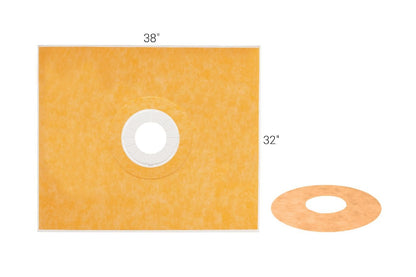 SCHLUTER SYSTEMSSCHLUTER SYSTEMS Schluter®-KERDI-SHOWER-T/-TS/-TT Prefabricated sloped shower tray 38" X 32" (97 cm x 81 cm)-centerSCHLUTER SYSTEMS Schluter®-KERDI-SHOWER-T/-TS/-TT Prefabricated sloped shower tray