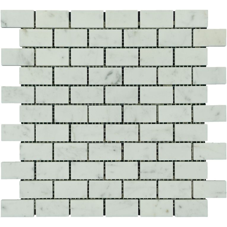 Arizona TileARIZONA TILE Bianco Carrara Bianco Carrara1 x 2 MeshHonedARIZONA TILE Bianco Carrara