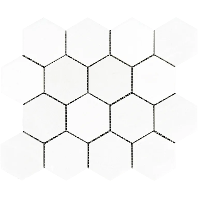 Arizona TileARIZONA TILE Thassos White Thassos WhiteHex 3 x 3 MeshPolishedARIZONA TILE Thassos White