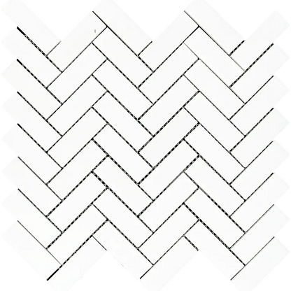 Arizona TileARIZONA TILE Thassos White Thassos WhiteHerringbone 1 x 3 MeshHonedARIZONA TILE Thassos White