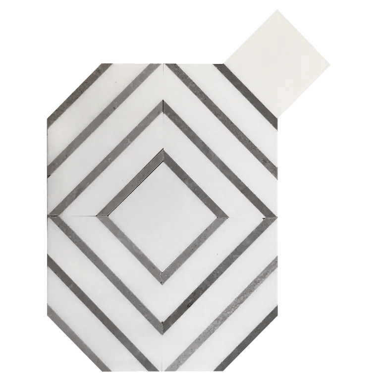 Arizona TileARIZONA TILE Trove Trove Thassos and Grey11-1/4 x 8-3/4PolishedARIZONA TILE Trove