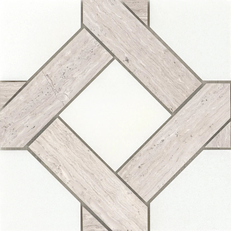 Emser TileEMSER TILE Alluro 9" x 9" mesh, Stone Mosaic Manor White/Cream9" x 9"EMSER TILE Alluro 9" x 9" mesh, Stone Mosaic